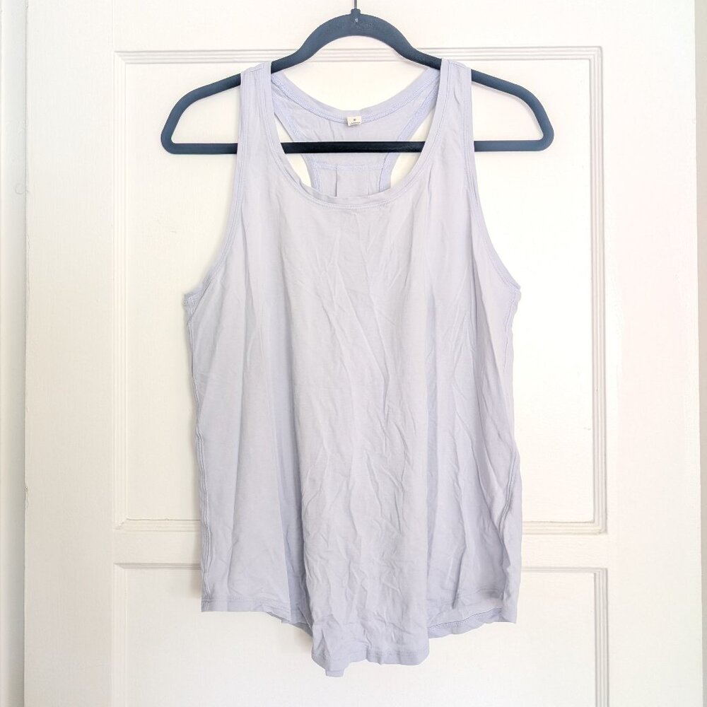 Lululemon Lavender Racerback Split back tank top - Size 8
